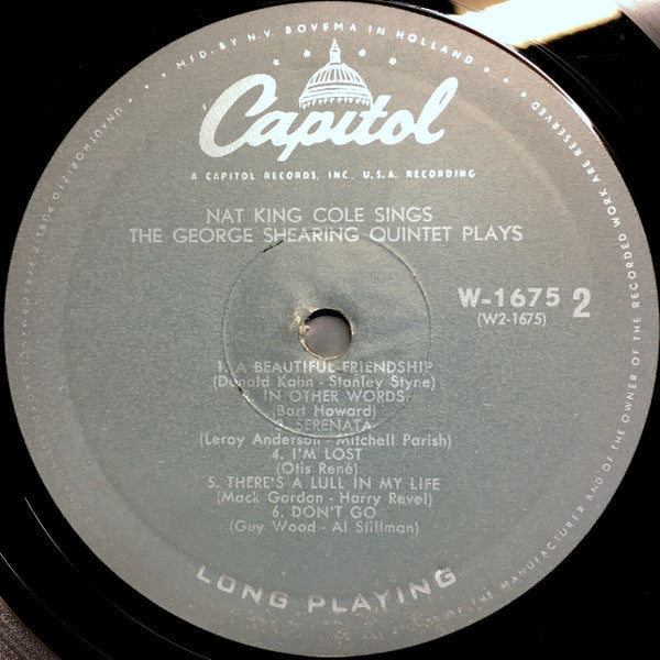 Nat King Cole / George Shearing : Nat King Cole Sings / George Shearing Plays (LP, Mono)