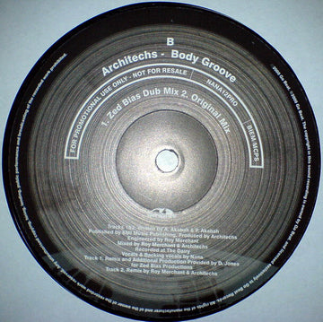 Architechs : Body Groove (12", Promo)