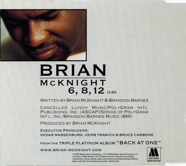 Brian McKnight : 6, 8, 12 (CD, Single, Promo)