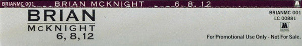 Brian McKnight : 6, 8, 12 (CD, Single, Promo)