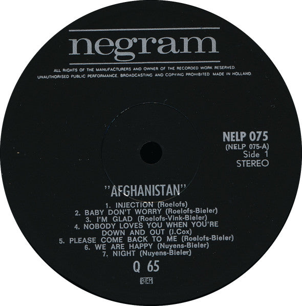 Q'65* : Afghanistan (LP, Album)