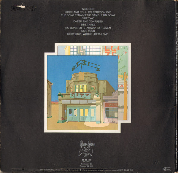 Led Zeppelin : The Soundtrack From The Film The Song Remains The Same (2xLP, Album)