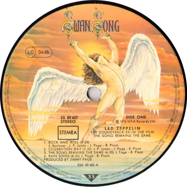 Led Zeppelin : The Soundtrack From The Film The Song Remains The Same (2xLP, Album)