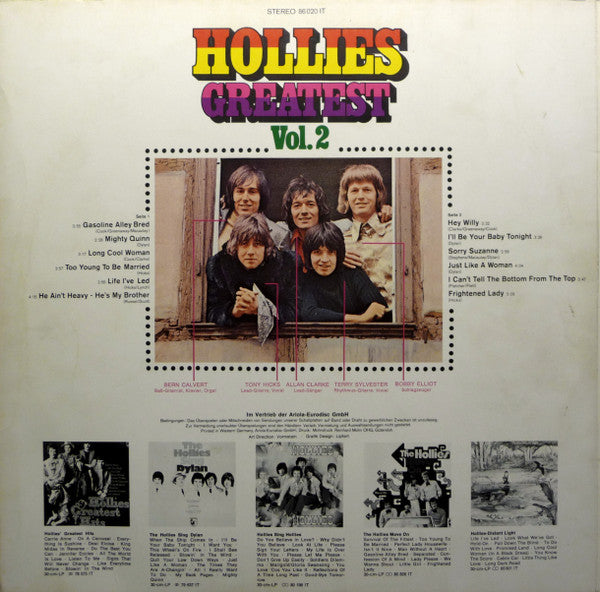 Hollies* : Greatest, Vol. 2 (LP, Comp)