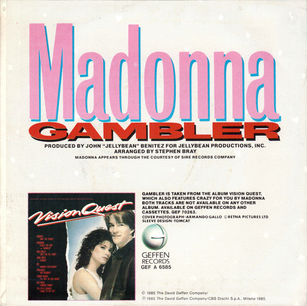 Madonna : Gambler (7", Single)