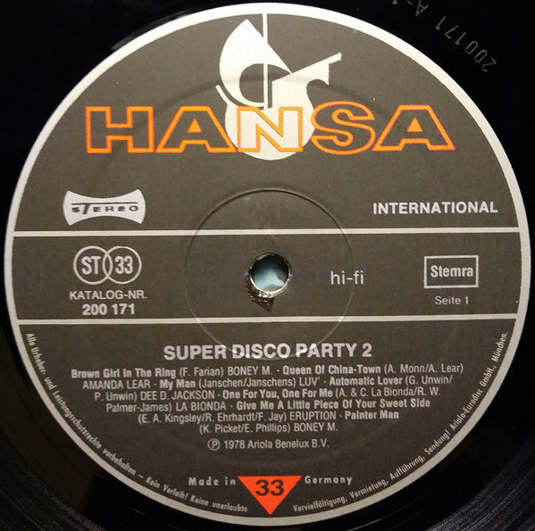 Various : Super Disco Party 2 (LP, Comp)