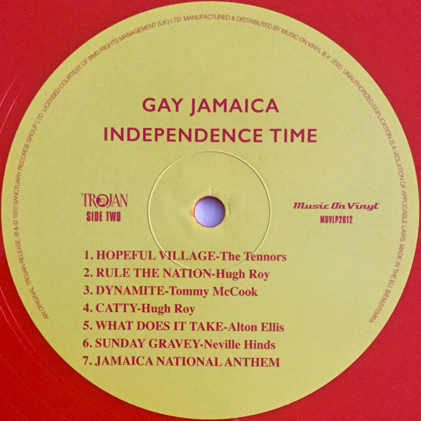 Various : Gay Jamaica Independence Time (LP, Comp, Ltd, Num, RP, Ora)