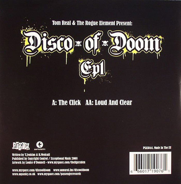 Tom Real & The Rogue Element* Present Disco Of Doom : EP1 (12", EP)
