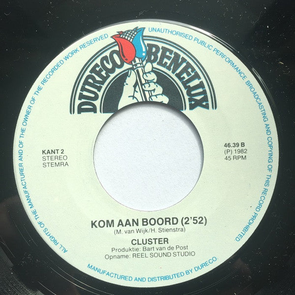 Cluster (12) : Wil Je Helpen / Kom Aan Boord (7", Single)