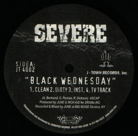 Severe Feat: Royce Da 5'9" : Black Wednesday / Thugout (12")