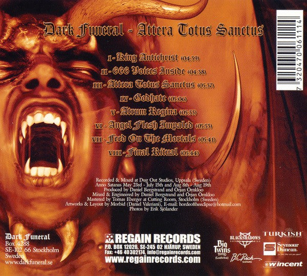 Dark Funeral : Attera Totus Sanctus (CD, Album, Ltd, Dig)