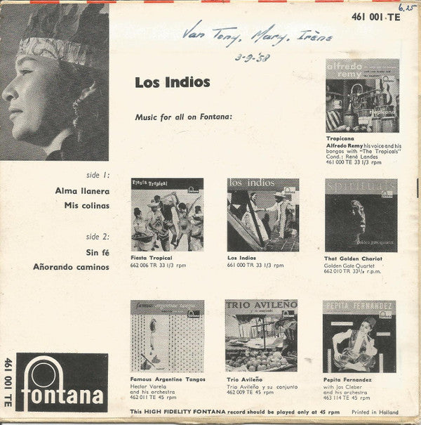 Los Indios : Alma Llanera (7", EP)