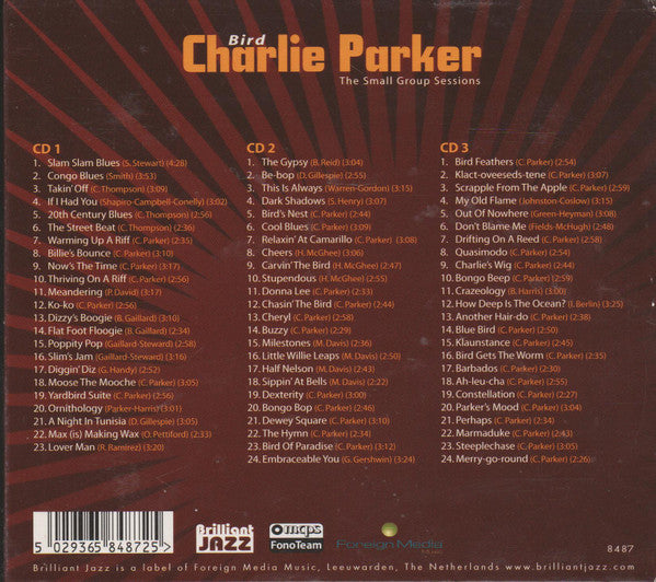Charlie Parker : The Small Group Sessions (3xCD, Comp)