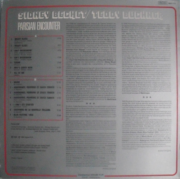 Sidney Bechet / Teddy Buckner : Parisian Encounter (LP)