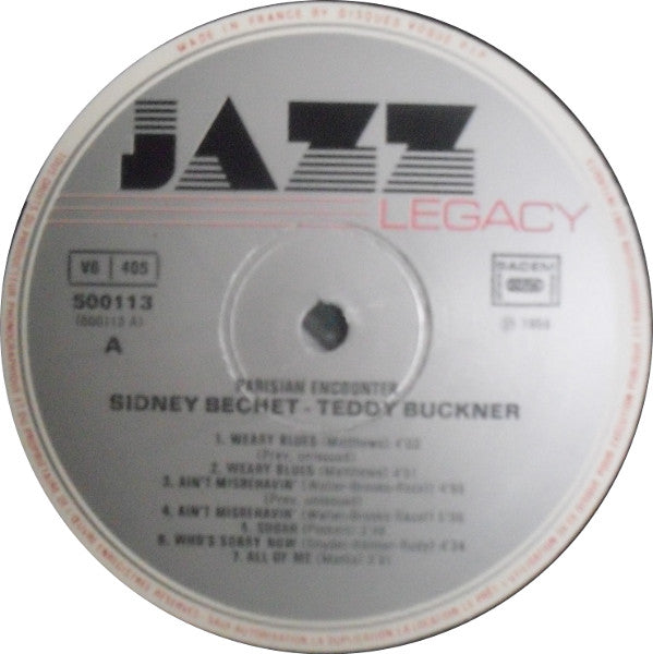 Sidney Bechet / Teddy Buckner : Parisian Encounter (LP)