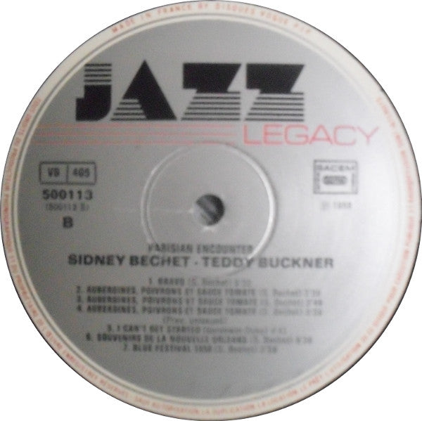 Sidney Bechet / Teddy Buckner : Parisian Encounter (LP)