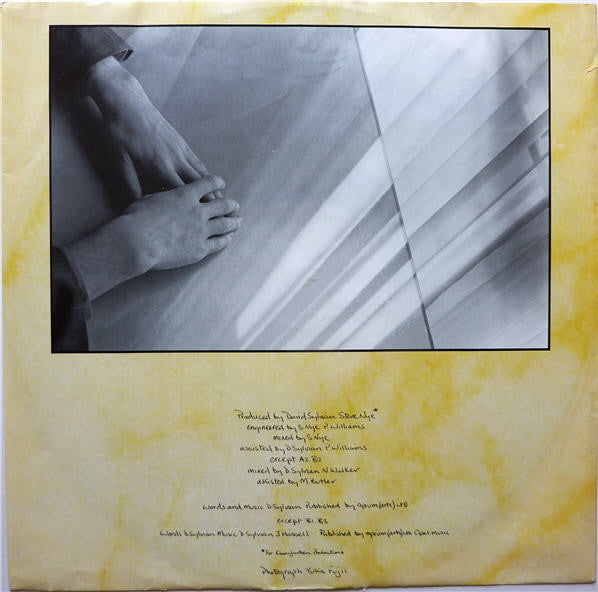 David Sylvian : Brilliant Trees (LP, Album, RE, RP)