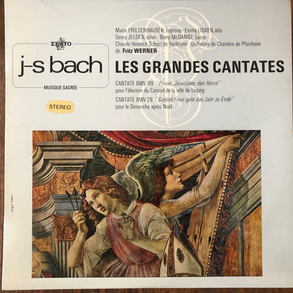J-S Bach*, Maria Friesenhausen, Emmy Lisken, Georg Jelden, Barry McDaniel, Choral Heinrich Schütz de Heilbronn*, Südwestdeutsches Kammerorchester, Fritz Werner : Les Grandes Cantates de J.S. Bach (vol. 21) (LP, Album)