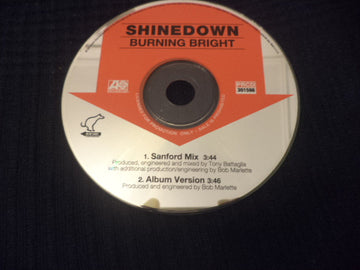 Shinedown : Burning Bright (CD, Single, Promo)