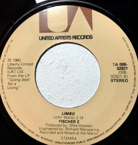 Fischer-Z : Room Service (7", Single)