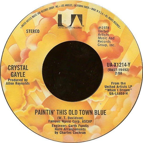 Crystal Gayle : Talking In Your Sleep (7", Styrene, Ter)