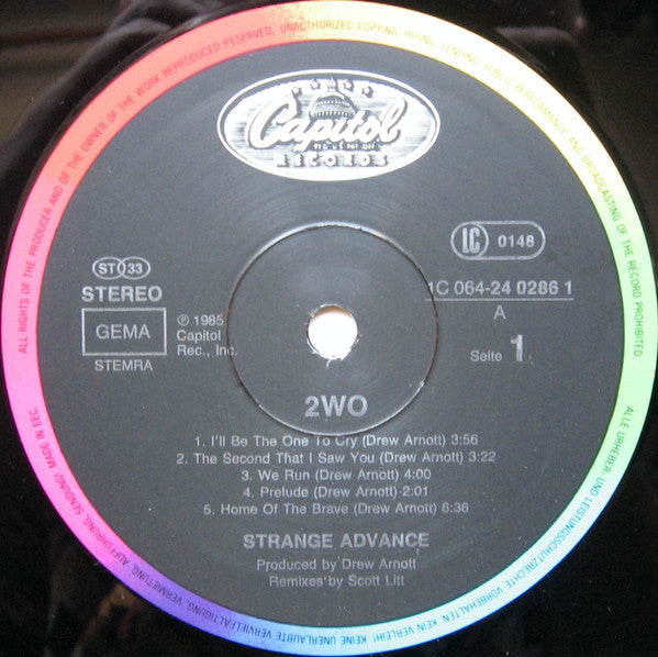 Strange Advance : 2wo (LP, Album)