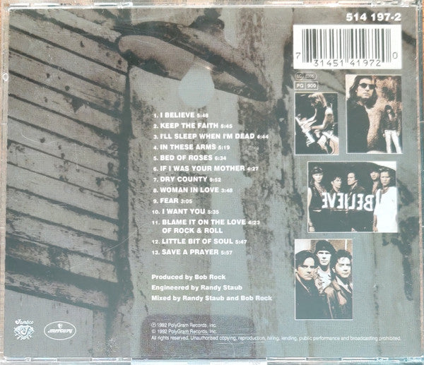Bon Jovi : Keep The Faith (CD, Album)