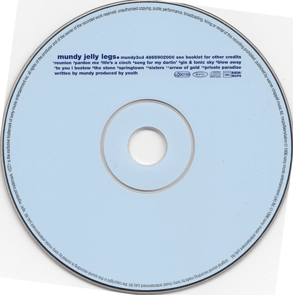 Mundy : Jelly Legs (CD, Album, RE)