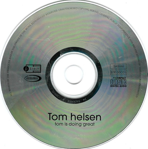 Tom Helsen : Tom Is Doing Great (CD, Album)