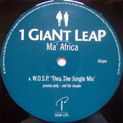 1 Giant Leap : Ma' Africa (12", Single, Promo)