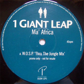 1 Giant Leap : Ma' Africa (12", Single, Promo)