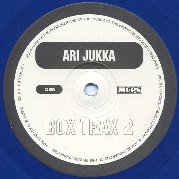 Ari Jukka : Box Trax 2 (12", Blu)