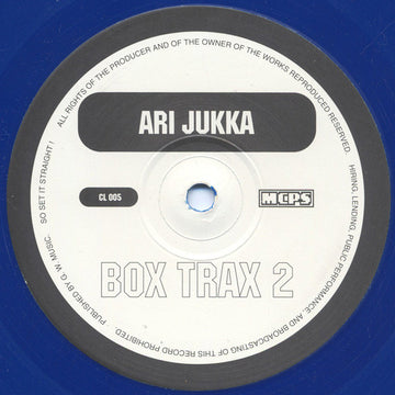 Ari Jukka : Box Trax 2 (12", Blu)