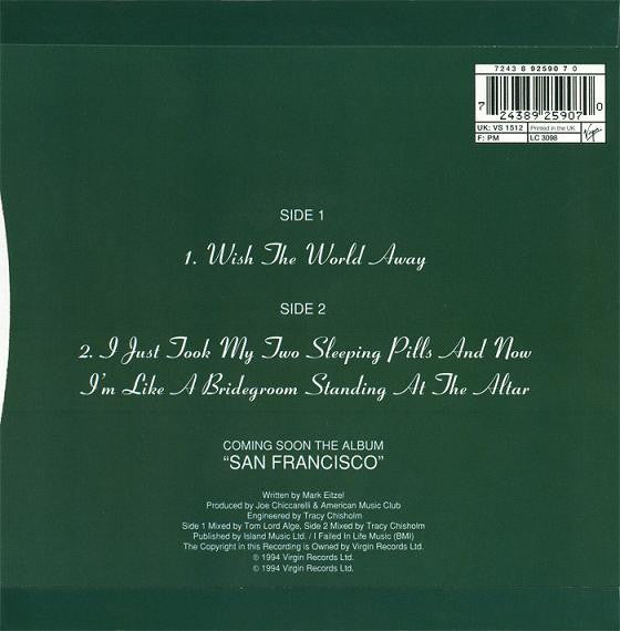 American Music Club : Wish The World Away (7", Single, Num)