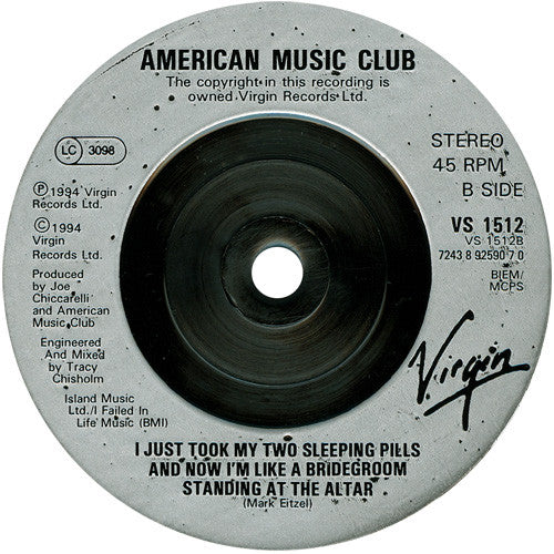 American Music Club : Wish The World Away (7", Single, Num)