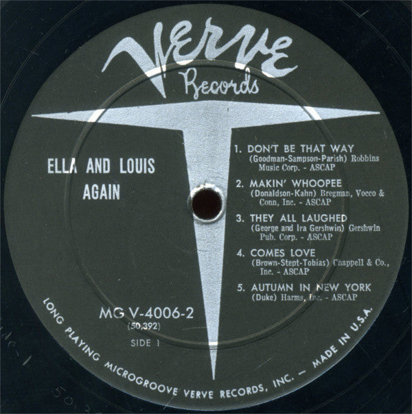 Ella Fitzgerald And Louis Armstrong : Ella And Louis Again (2xLP, Album, Gat)