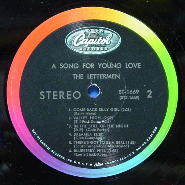 The Lettermen : A Song For Young Love (LP, Album, Scr)