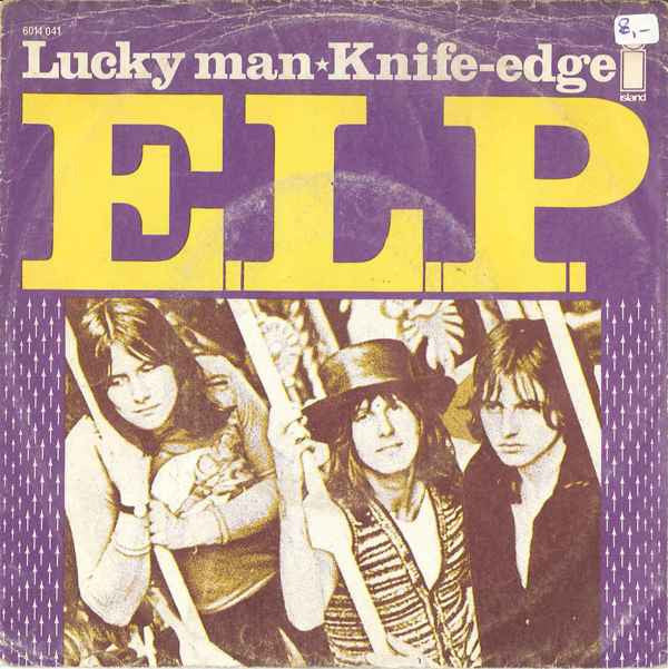 Emerson, Lake & Palmer : Lucky Man / Knife-Edge (7", Single, 3-P)