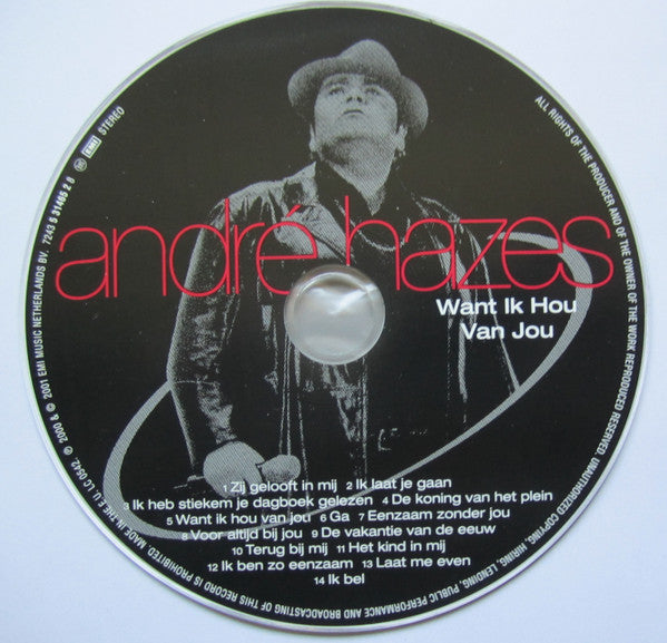 André Hazes : Want Ik Hou Van Jou (CD, Album)