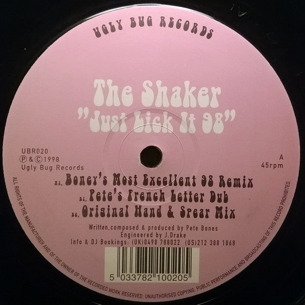 The Shaker : Just Lick It 98 (12")