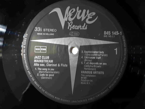 Various : Alto Sax, Clarinet & Flute (LP, Comp)