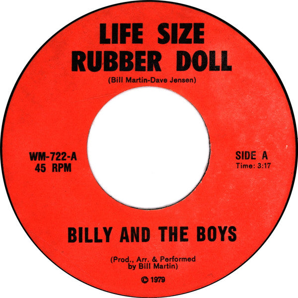 Billy And The Boys : Life Size Rubber Doll (7", Single)