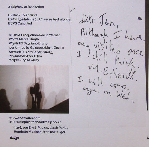 Jan St. Werner : Molocular Meditation (LP, Album)