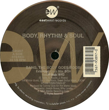 Body, Rhythm and Soul : Bang, The Body Goes Boom (12")
