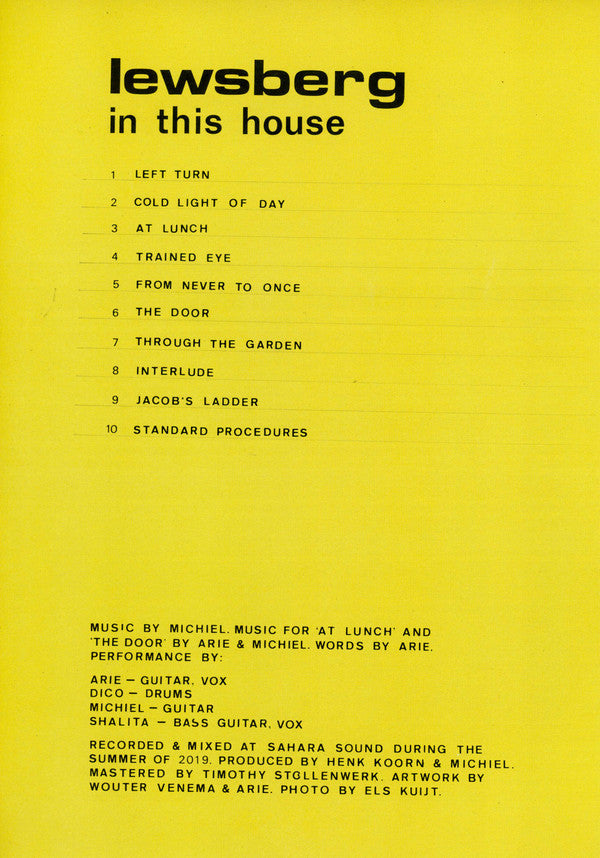Lewsberg : In This House (LP, Album, Mono)