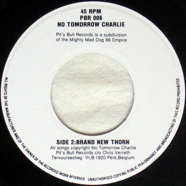 No Tomorrow Charlie : Gods Muzak (7")