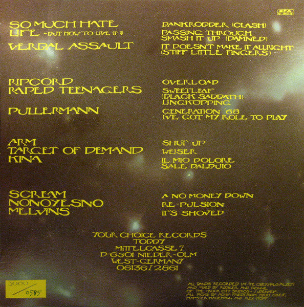 Various : It's Your Choice - Unreleased Live Material From The Your Choice Live Series (2x10", Comp, Ltd, Num)