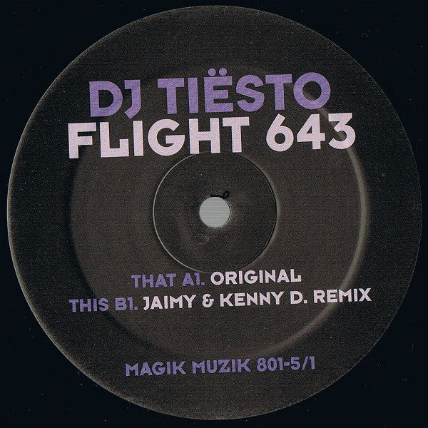 DJ Tiësto : Flight 643 (2x12")