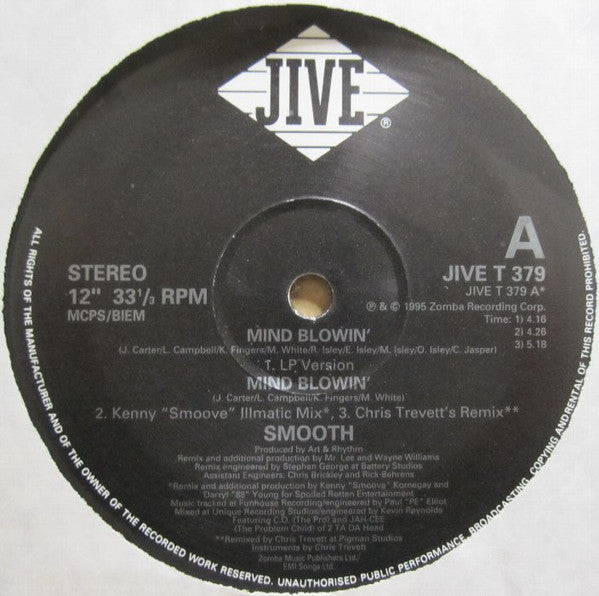 Smooth (4) : Mind Blowin' (12", Single)