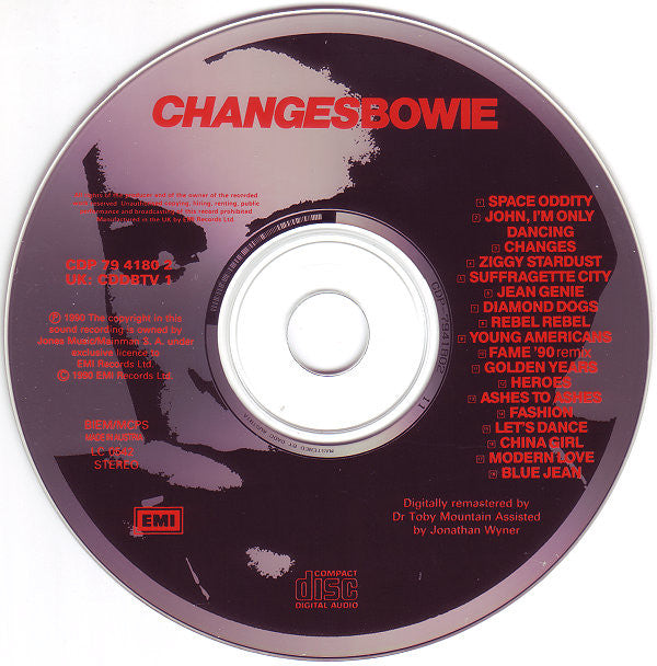 David Bowie : Changesbowie (CD, Comp, RM)
